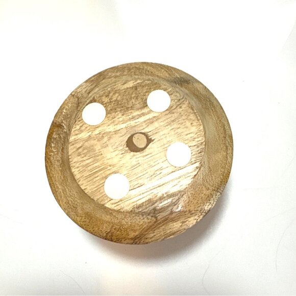 Wooden Mortar & Pestle Set For Grinding & Crushing Herbs Spices & Garlic - Picture 3 of 4